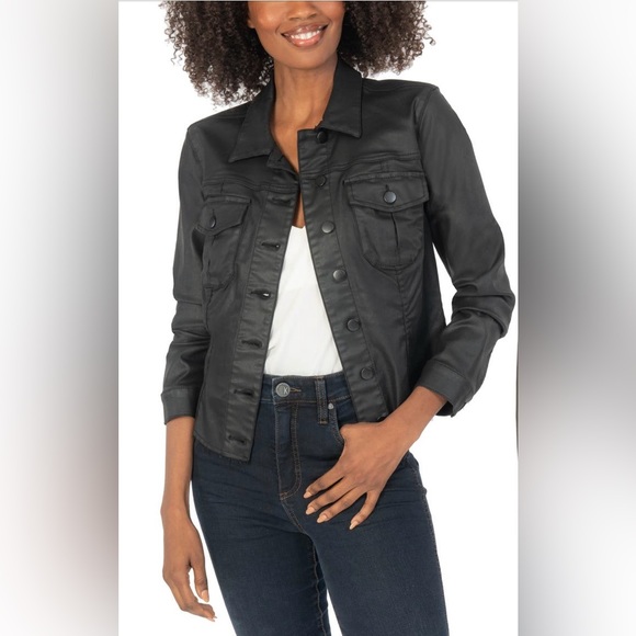 Kut from the Kloth Jackets & Blazers - Kut from the Kloth Kara Jacket Black Leather Jacket Size Medium Never Worn